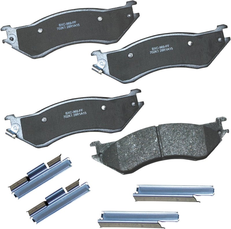 Bendix Premium SBC702K1 Ceramic Brake Pads for Select Models Ford Econoline,Expedition,F-150 Heritage,F-250,HD,Lobo,Lincoln Navigator - Image 1